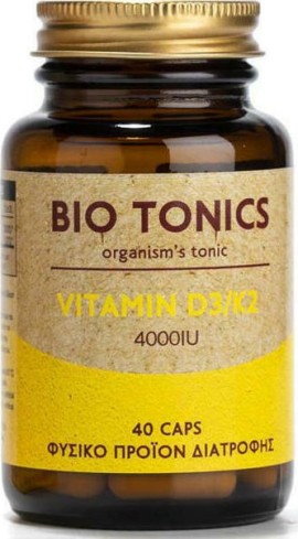 Bio Tonics Vitamin D3 4000iu / K2 90μg 40caps