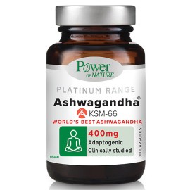 Power Health Platinum Range Ashwagandha KSM-66 Συμπλήρωμα με Εκχύλισμα Ασβαγκάνθας 400mg 30caps
