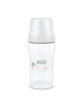 Nuk Πλαστικό Μπιμπερό Perfect Match Κατά των Κολικών με Θηλή Σιλικόνης M για 3m+ Λευκό 260ml 10.216.328