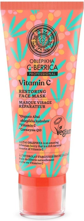 Natura Siberica Oblepikha C-berrica Vitamin C Restoring Face Mask Μάσκα Προσώπου Επανόρθωσης 100ml