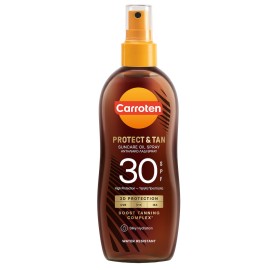Carroten Tan & Protect Αδιάβροχο Αντηλιακό Λάδι Μαυρίσματος για το Σώμα SPF30 σε Spray 150ml