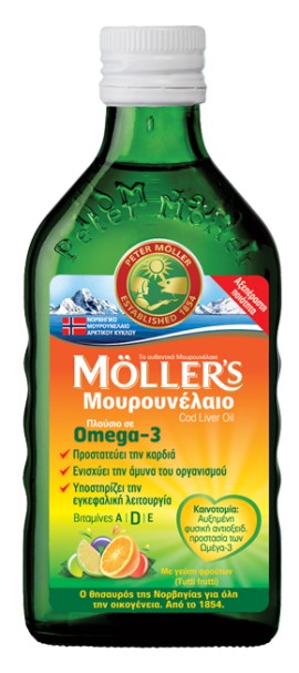 Mollers Mουρουνέλαιο - Γεύση Φρούτων 250ml