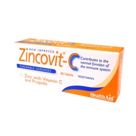 Health Aid Zincovit-C μασώμενα δισκία για Ενίσχυση του Ανοσοποιητικού 60tabs