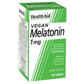 Health Aid Vegan Melatonin, Μελατονίνη 1mg  90tabs