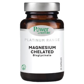 Power Of Nature Platinum Range Magnesium Chelated Bisglycinate, Δισγλυκινικό Μαγνήσιο 30caps