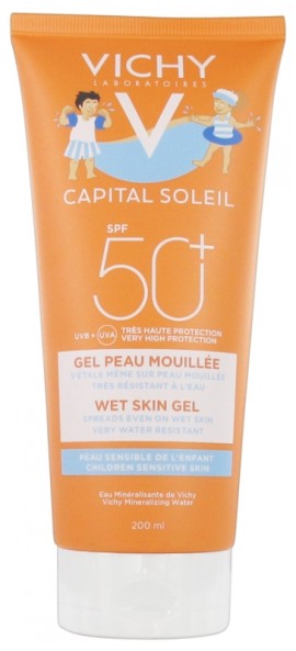 VICHY Capital Soleil Wet Skin Gel for Children Sensitive Skin SPF50+ 200ml
