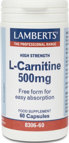 lamberts l-carnitine 500mg 60caps Lamberts L-Carnitine 500mg 60caps