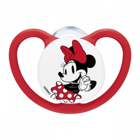 NUK Perfect Match Disney Air Πιπίλα Σιλικόνης Minnie Κόκκινο 0-6m 1τμχ 10.175.370