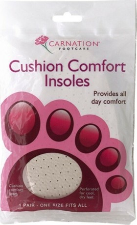 Carnation Cushion Comfort Insoles Πάτοι Παπουτσιών 1 ζευγάρι One Size