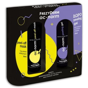 FREZYDERM Promo Pack AC-NORM Peel Off Mask 50ml + ΔΩΡΟ Peeling Gel 25ml