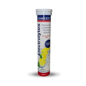 Lamberts Electrolytes, Ηλεκτρολύτες με Βιταμίνες, Μέταλλα & Δεξτρόζη, Λεμόνι 13tabs Αναβράζοντα