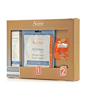 Avene PROMO PACK A-Oxitive Serum 30ml & ΔΩΡΟ A-Oxitive Sheet Mask Μάσκα Με Αντιοξειδωτική Δράση 1τμχ & Fluide SPF50+ Ultra Light-Λεπτόρρευστη Αντηλιακή SPF 50+ για Κανονικό - Μικτό Δέρμα 5ml