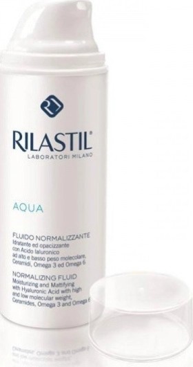 Rilastil Aqua 24ωρη Ενυδατική Κρεμογαλάκτωμα Προσώπου για Κανονικές / Μικτές Επιδερμίδες με Υαλουρονικό Οξύ 50ml