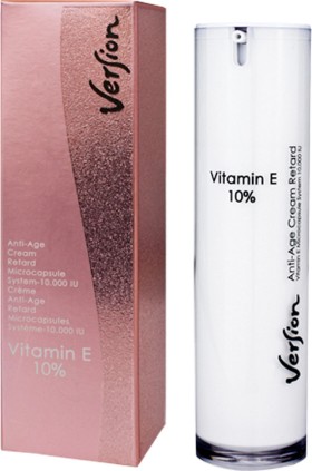 Version Vitamin E 10% 24ωρη Ενυδατική & Αντιγηραντική Κρέμα Προσώπου Ημέρας με Αντιοξειδωτική Δράση 50ml