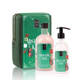 Lavish Care XMAS PROMO 2025 Mistletoe Kiss με Bath & Shower Gel 500ml & Glitter Body Lotion 300ml & ΔΩΡΟ Νεσεσέρ