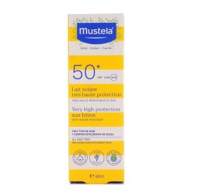 Mustela Very High Protection Sun Lotion SPF50+ Αδιάβροχο Παιδικό Αντηλιακό για Πρόσωπο & Σώμα 40ml