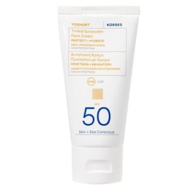 Korres Yoghurt Tinted Sunscreen Face Cream SPF50 Αντηλιακή Κρέμα Προσώπου με Χρώμα 50ml