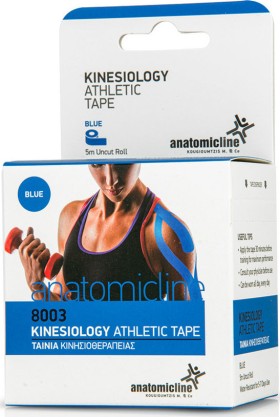 Anatomic Line Kinesiology Athletic Tape 5cm X 5m Μπλέ