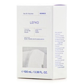Korres Lefko Eau de Toilette Γυναικείο Αρωμα με Νότες Τριαντάφυλλου και Παιώνιας 100ml
