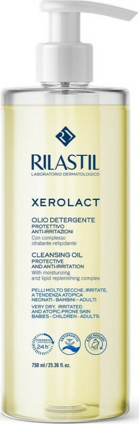 Rilastil Xerolact Cleansing Oil Λάδι Καθαρισμού Προσώπου & Σώματος για Ατοπική Επιδερμίδα 750ml
