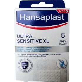 Hansaplast Αποστειρωμένα Αυτοκόλλητα Επιθέματα Ultra Sensitive XL 5x7.2cm 5τμχ