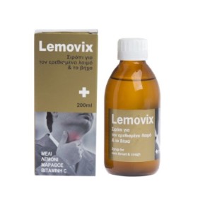 Biopharm Lemovix Σιρόπι για τον Ερεθισμένο Λαιμό και Βήχα 200ml