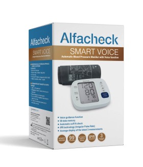 Alfacheck Smart Voice Αυτόματο Πιεσομέτρο Μπράτσου Φωνητική Καθοδήγηση