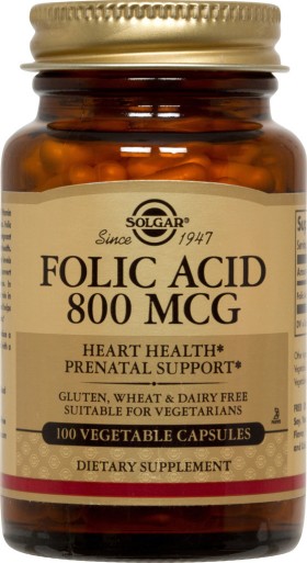 Solgar Folacin FOLIC ACID 800μg 100tabs