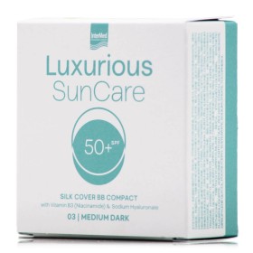 Intermed Luxurious Silk Cover BB Compact 03 Medium Dark SPF50 Υψηλή Αντηλιακή Πούδρα Προσώπου με Φυσικό Ματ Αποτέλεσμα, Μεσαία Σκούρα Απόχρωση 12gr