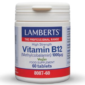 Lamberts Vitamin B12 Μεθυλοκοβαλαμίνη 1000μg 60tabs