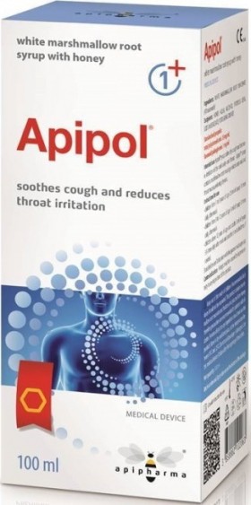 Uplab Pharmaceuticals Apipol Σιρόπι για το Βήχα και τον Πονόλαιμο 100ml