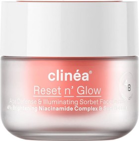 Clinea Reset N Glow Sorbet Κρέμα Προσώπου Ημέρας για Αντιγήρανση & Λάμψη 50ml