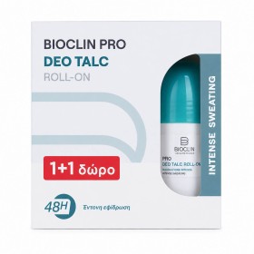 Bioclin Promo 1+1 ΔΩΡΟ Pro Deo Talc 48h Αποσμητικό Roll On, 2x50ml