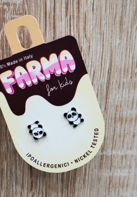 Farma Bijoux For Kids Παιδικά Υποαλλεργικά Σκουλαρίκια  Panda BEPS970 1 ζευγάρι