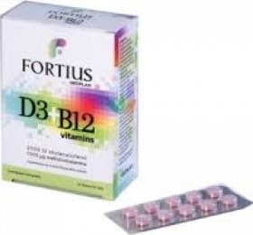 Fortius D3 2500IU plus B12 1000mcg 30tabs