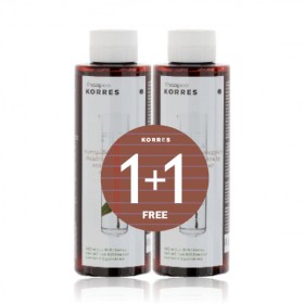 Korres Σαμπουάν Δάφνη & Echinacea για Πιτυρίδα και Ξηροδερμία 1+1 ΔΩΡΟ 2x250ml 2τμχ