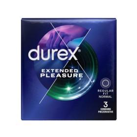 Durex Προφυλακτικά Extended Pleasure με Επιβραδυντικό 3τμχ