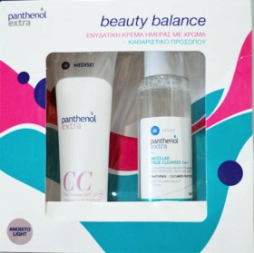 Panthenol Extra PROMO PACK CC Day Cream SPF15 Light Shade 50ml & True Cleanser 3 in 1 100ml