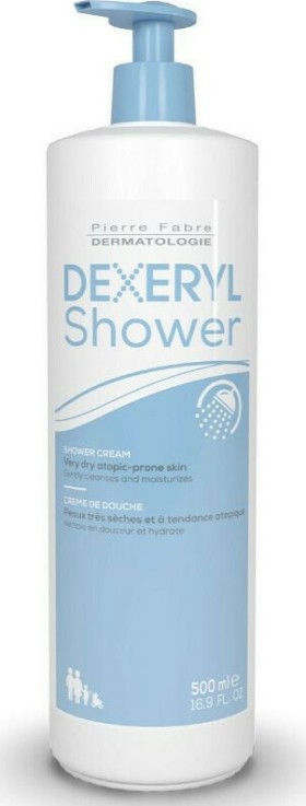 Pierre Fabre Dexeryl Shower Cream Κρέμα Καθαρισμού για το Ξηρό και Ατοπικό Δέρμα 500ml