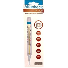 Alfacheck Medical Θερμόμετρο Μασχάλης χωρίς Υδράργυρο, με Γάλλιο 1τμχ 82724