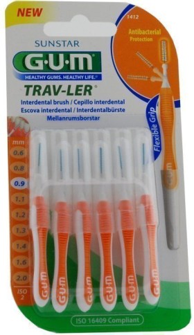 Gum Trav-Ler 0.9mm Μεσοδόντια βουρτσάκια