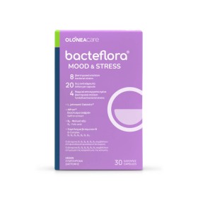 Bacteflora Mood & Stress Συμπλήρωμα για τη Διαχείριση του Άγχους και τη Διάθεσης με 20δις Προβιοτικά 30caps