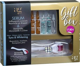 Ag Pharm Gift Box Eye Serum 3x2ml, Whitening Serum 2x2ml & Derma Roller 0.25mm