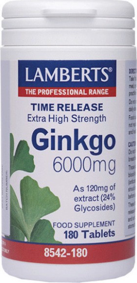 Lamberts Ginkgo 6000mg 180tabs