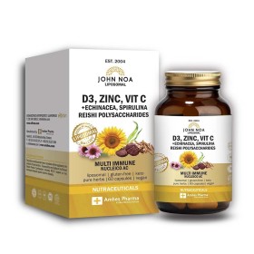 John Noa Liposomal D3, Zinc, Vit , Echinacea, Spirulina, Reishi για την Ενίσχυση του Ανοσοποιητικού 60caps