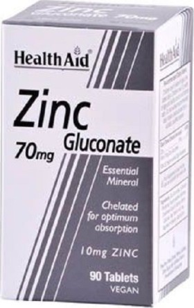 Health Aid Zinc Gluconate 70mg 90tabs