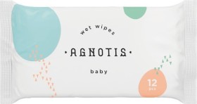 Agnotis Baby Υποαλλεργικά Μωρομάντηλα χωρίς Parabens & Οινόπνευμα 12τμχ