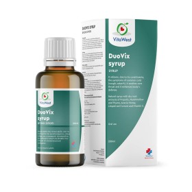 VitaWest DuoVix Syrup Φυσικό Σιρόπι για τον Ερεθισμένο Λαιμό & την Ενίσχυση Του Ανοσοποιητικού, 200ml