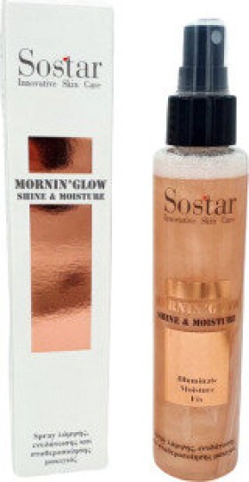 SOSTAR Mornin Glow Shine & Moisture Σπρέι Λάμψης & Ενυδάτωσης Προσώπου & Σώματος 125ml