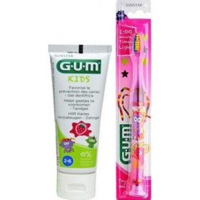 Gum Light-Up Παιδική Οδοντόβουρτσα Κόκκινο 903 με Δώρο Οδοντόκρεμα Gum Kids 2-6 50ml